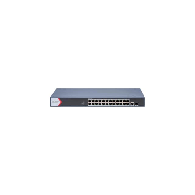 Switch Hikvision 24 puertos Gig POE 1 RJ45 1 Opt