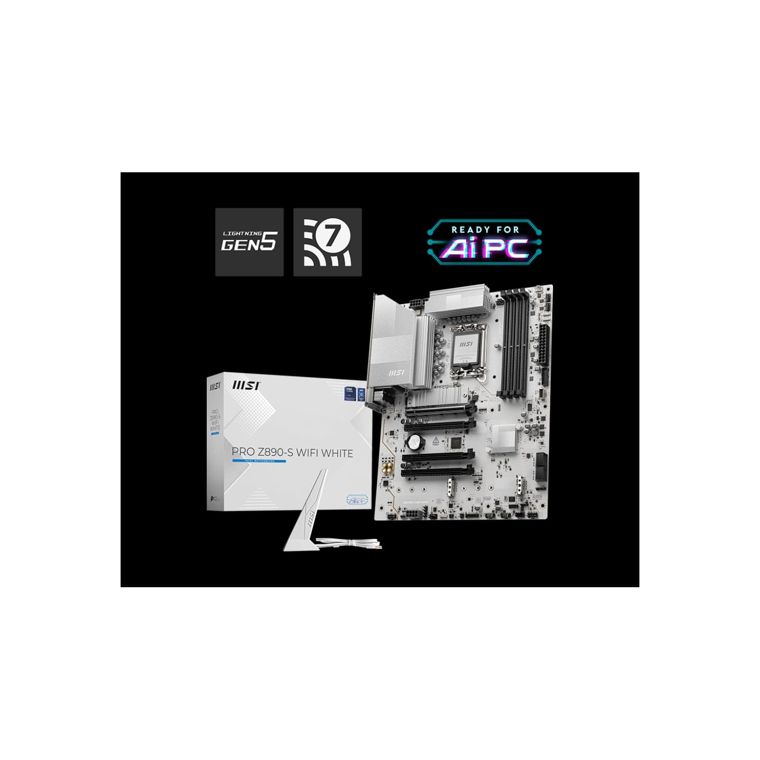 Motherboard MSI PRO Z890-S WIFI  WHITE LGA1851 DDR5