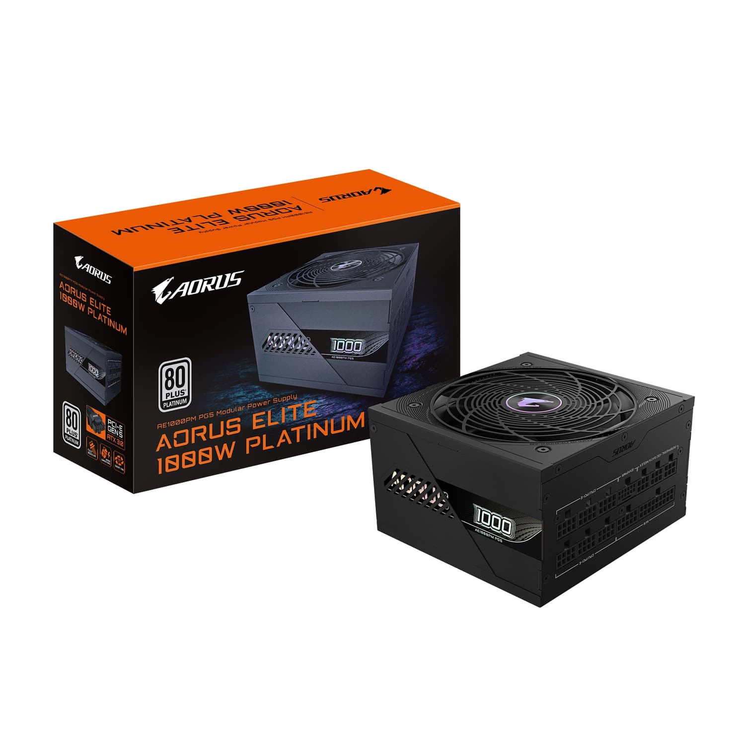 Fuente GIGABYTE AORUS ELITE P1000W 80  Platinum Modular PCIe 5.0