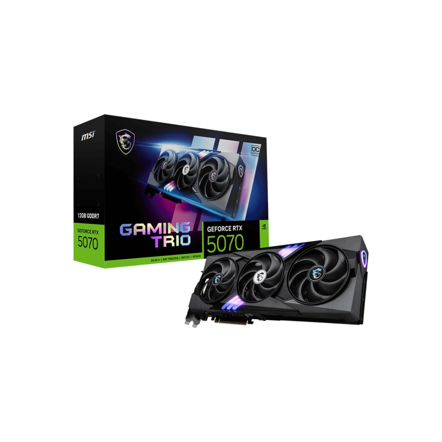 Placa MSI NVIDIA GeForce RTX 5070 12G GAMING TRIO OC