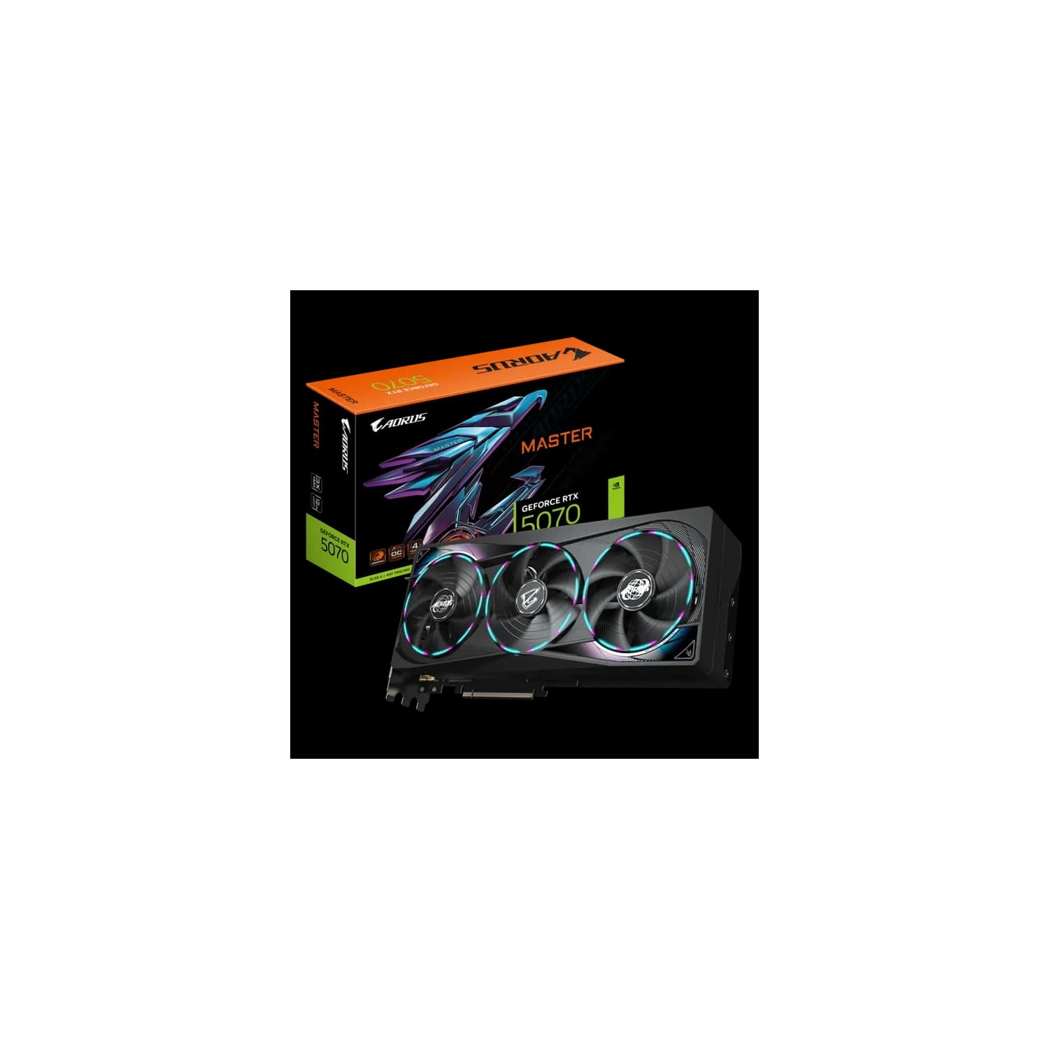 Placa de Video GIGABYTE AORUS GeForce RTX 5070 MASTER 12G