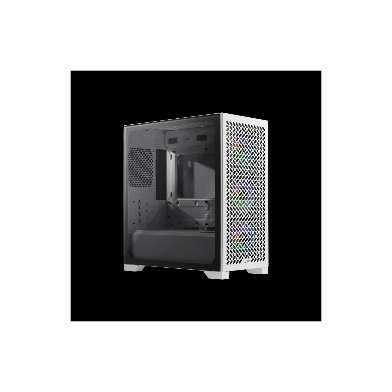 Gabinete Cooler Master Elite 302 White 3 fans ARGB s/fuente