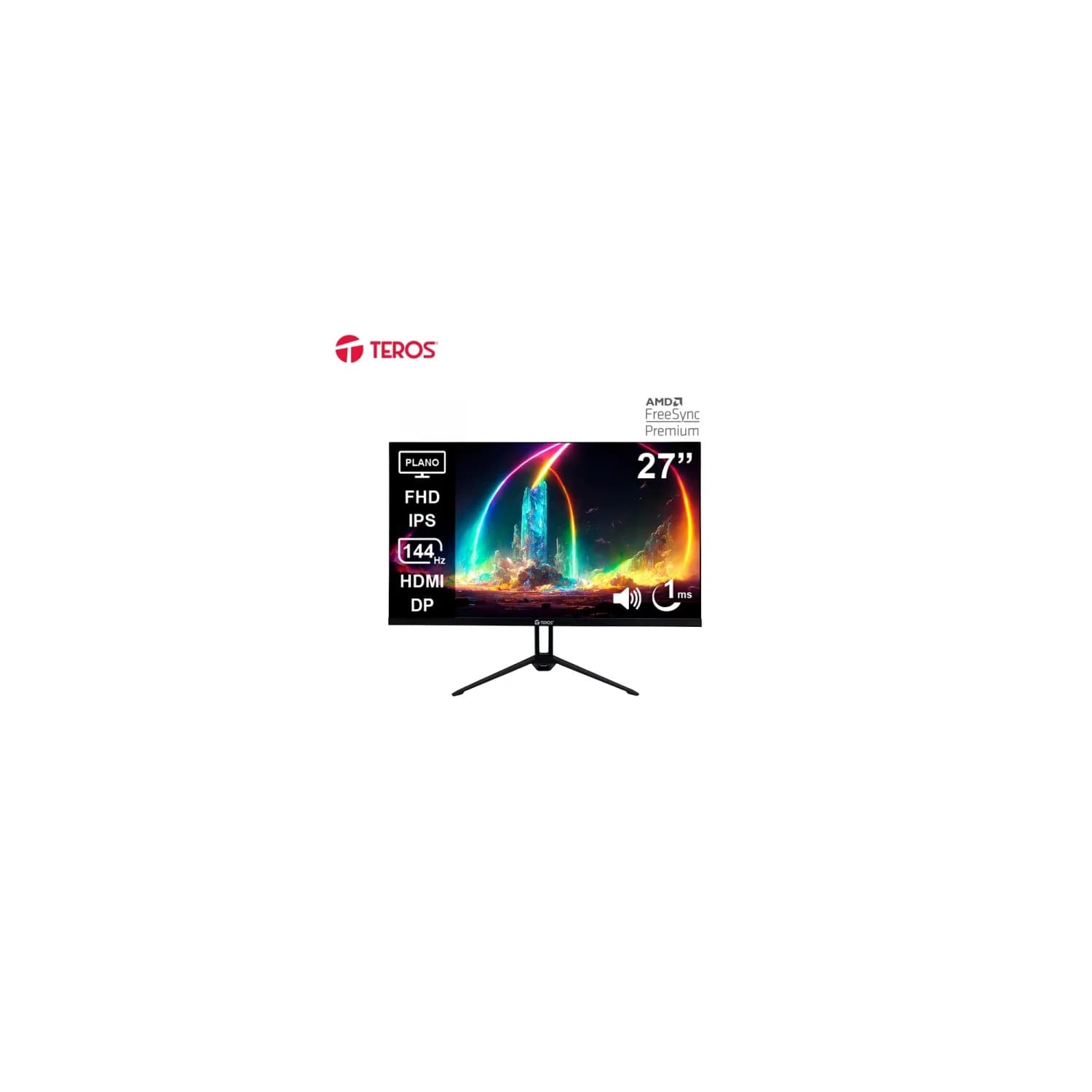 Monitor Teros TE-2714S Gaming 27" Plano IPS FHD (1920 x 1080) 144Hz 1ms Ficha USA