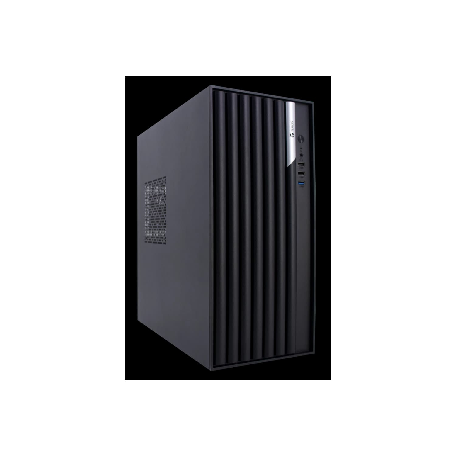 Gabinete Teros TE-1036S Mid Tower c/Fuente 250W Black