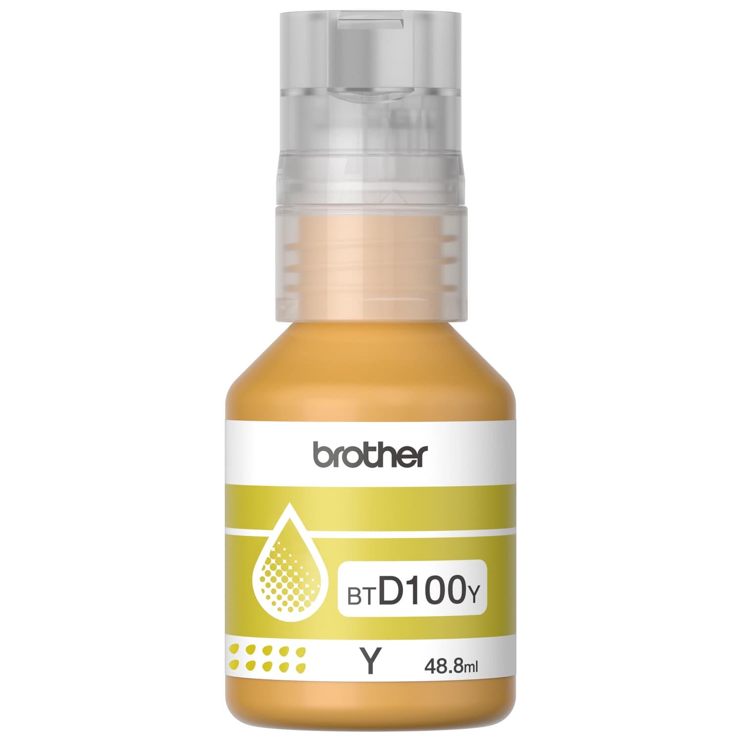 Botella de tinta Brother BTD100 Amarilla