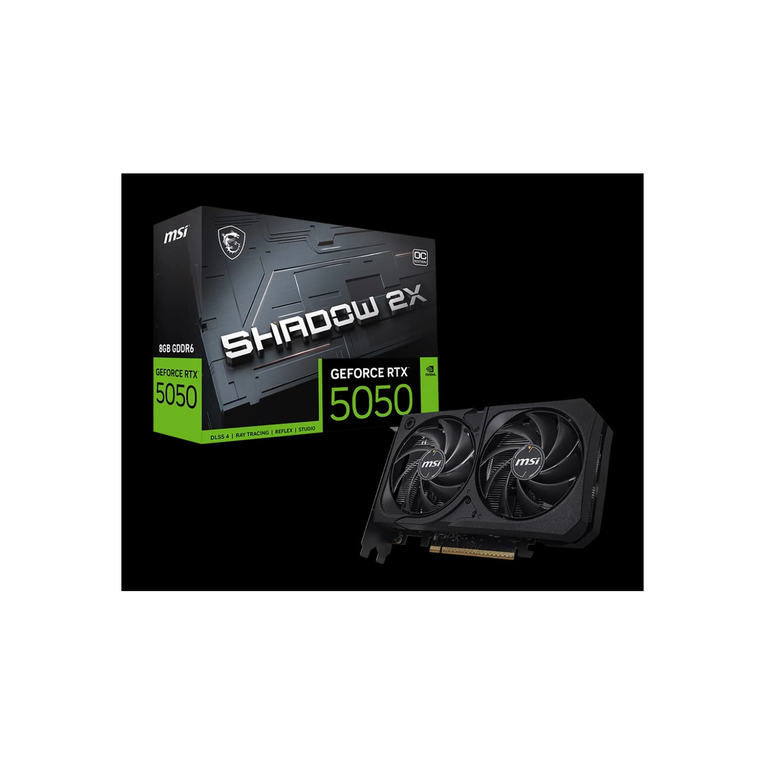 Placa de Video MSI NVIDIA Geforce RTX 5050 8G SHADOW 2X OC
