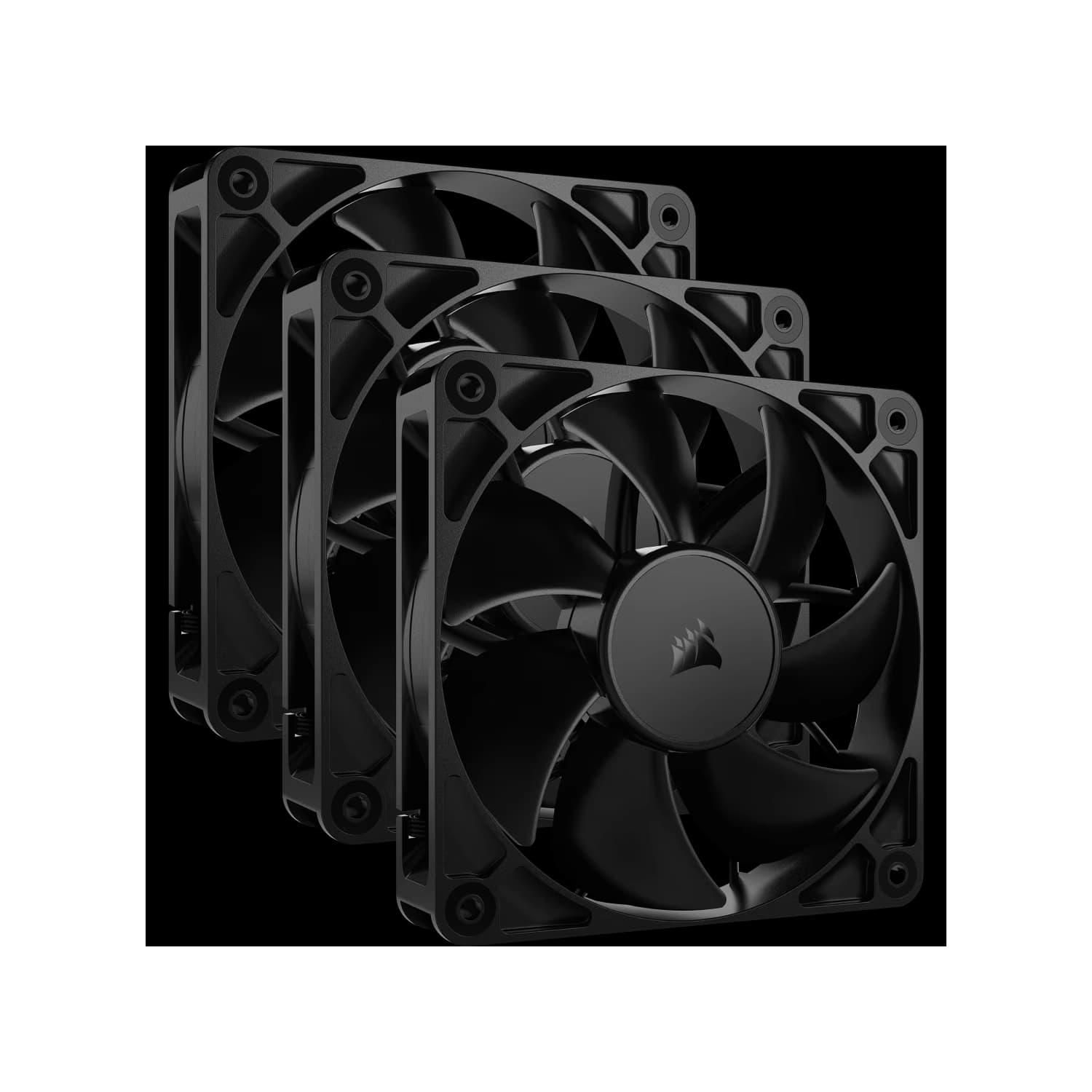 Kit de ventiladores CORSAIR PWM de 120 mm RS120 x3 negro
