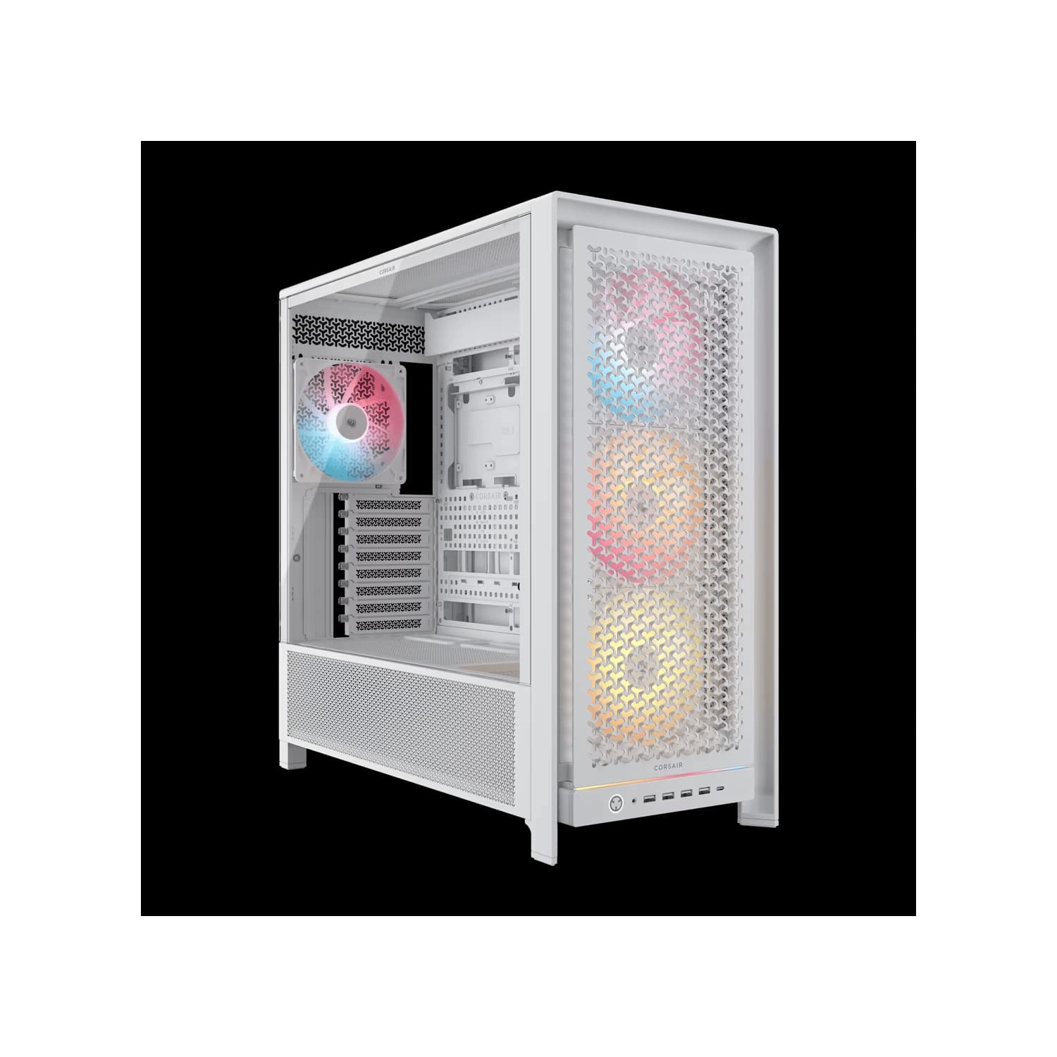 Gabinete CORSAIR FRAME 5000D RS ARGB Mid Tower Aire Elevado blanco