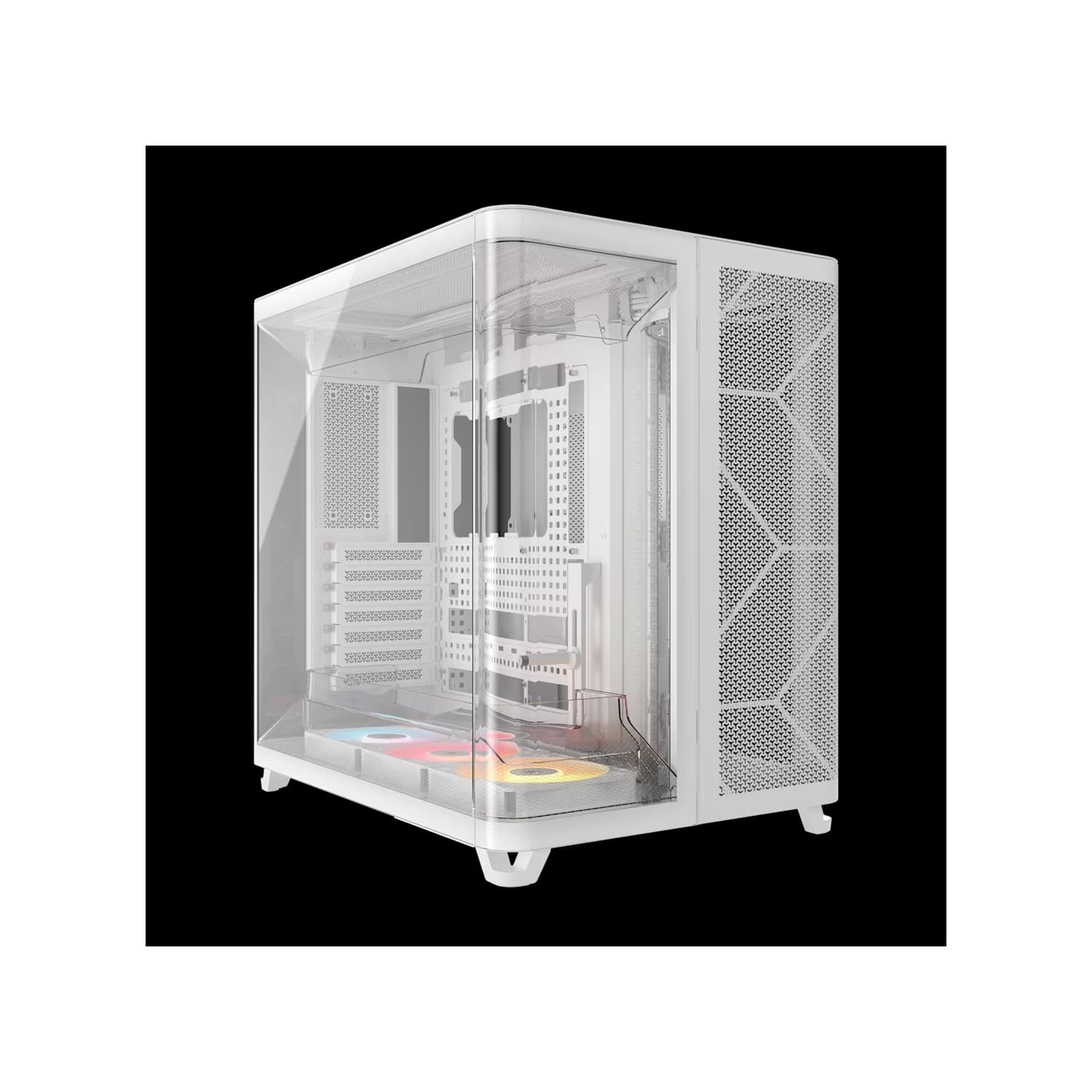 Gabinete CORSAIR ARGB AIR 5400 RS-R Mid Tower con triple cámara Blanco