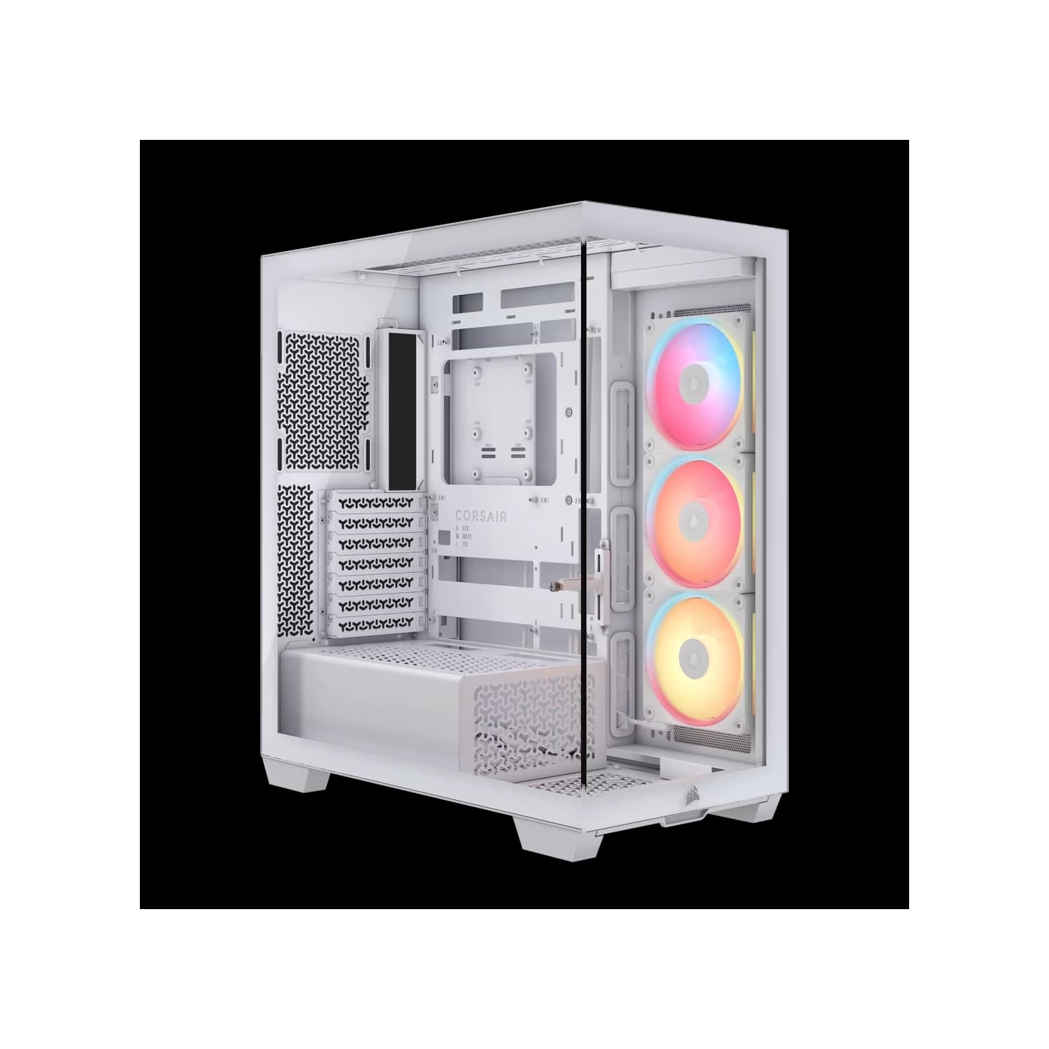 Gabinete CORSAIR 3500X LX-R RGB iCUE LINK Mid Tower Blanco
