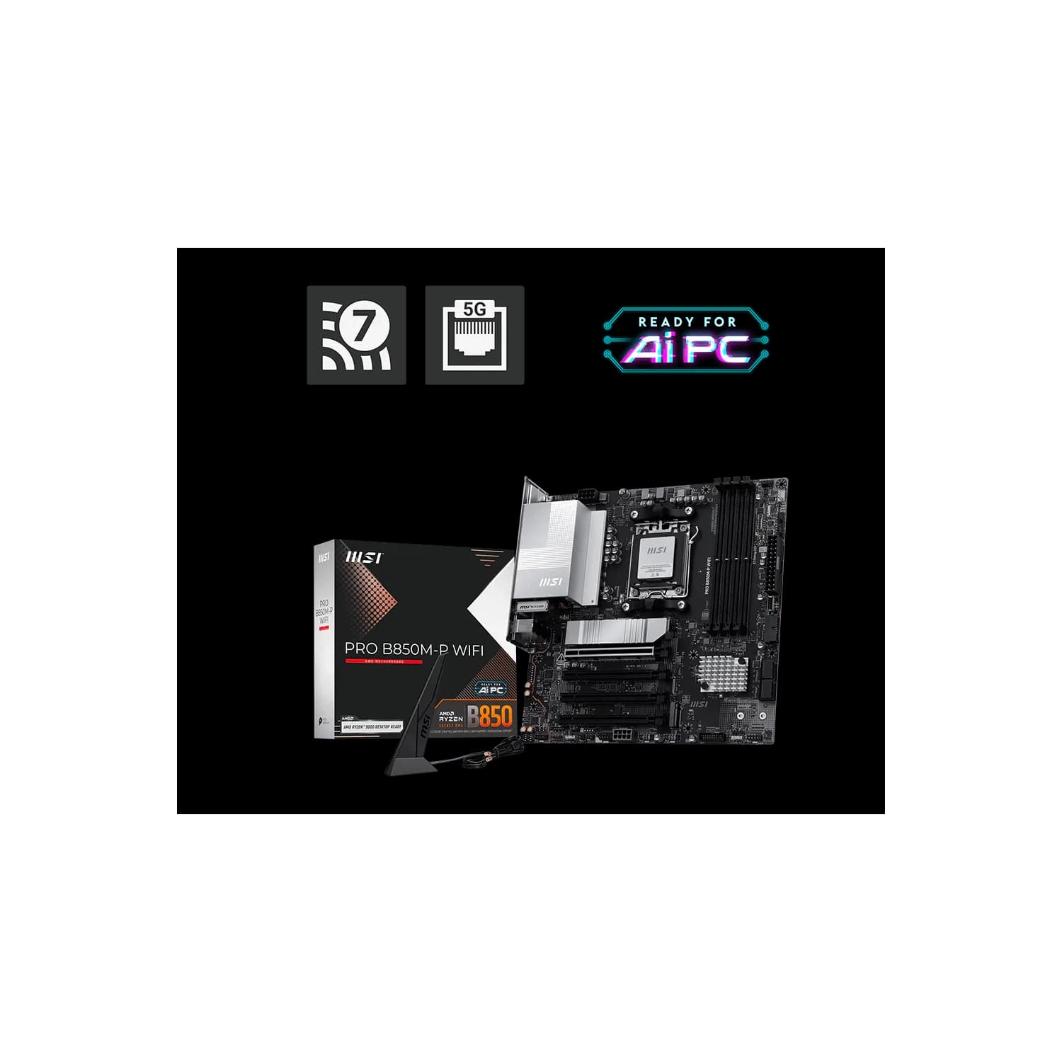 Motherboard MSI PRO B850M-P WIFI AM5 DDR5