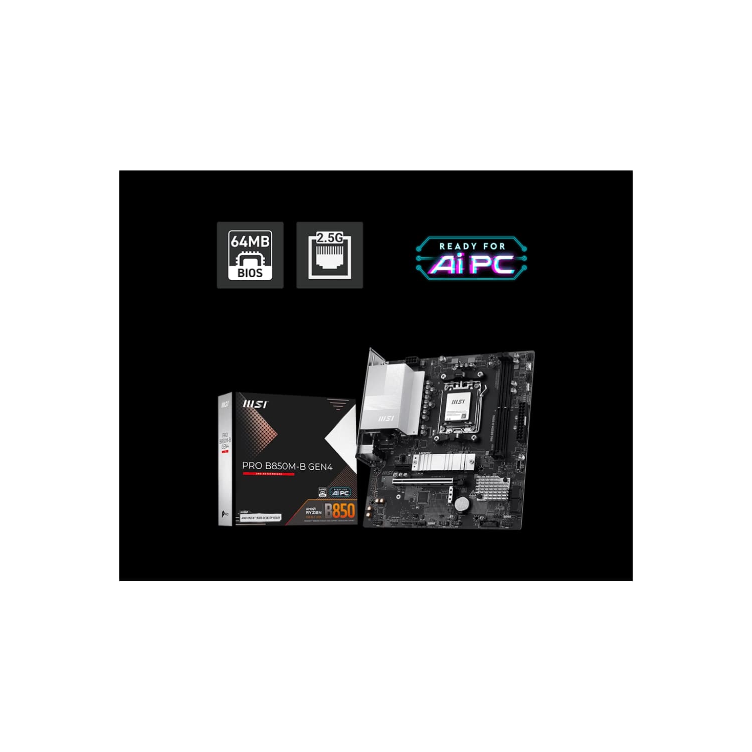 Motherboard MSI B850M GAMING WIFI6E AM5 DDR5