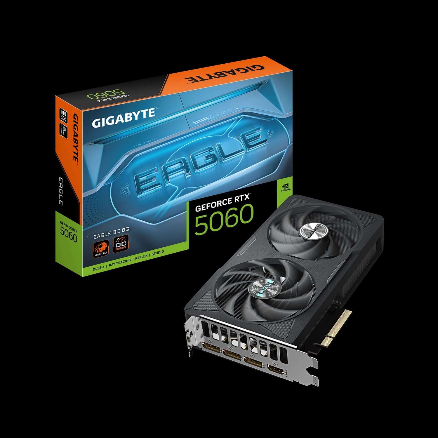 Placa de Video GIGABYTE NVIDIA GeForce RTX 5060 EAGLE OC 8G
