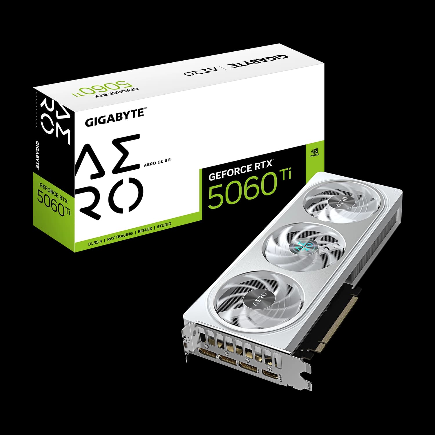 Placa de Video GIGABYTE NVIDIA GeForce RTX 5060 Ti AERO OC 8G