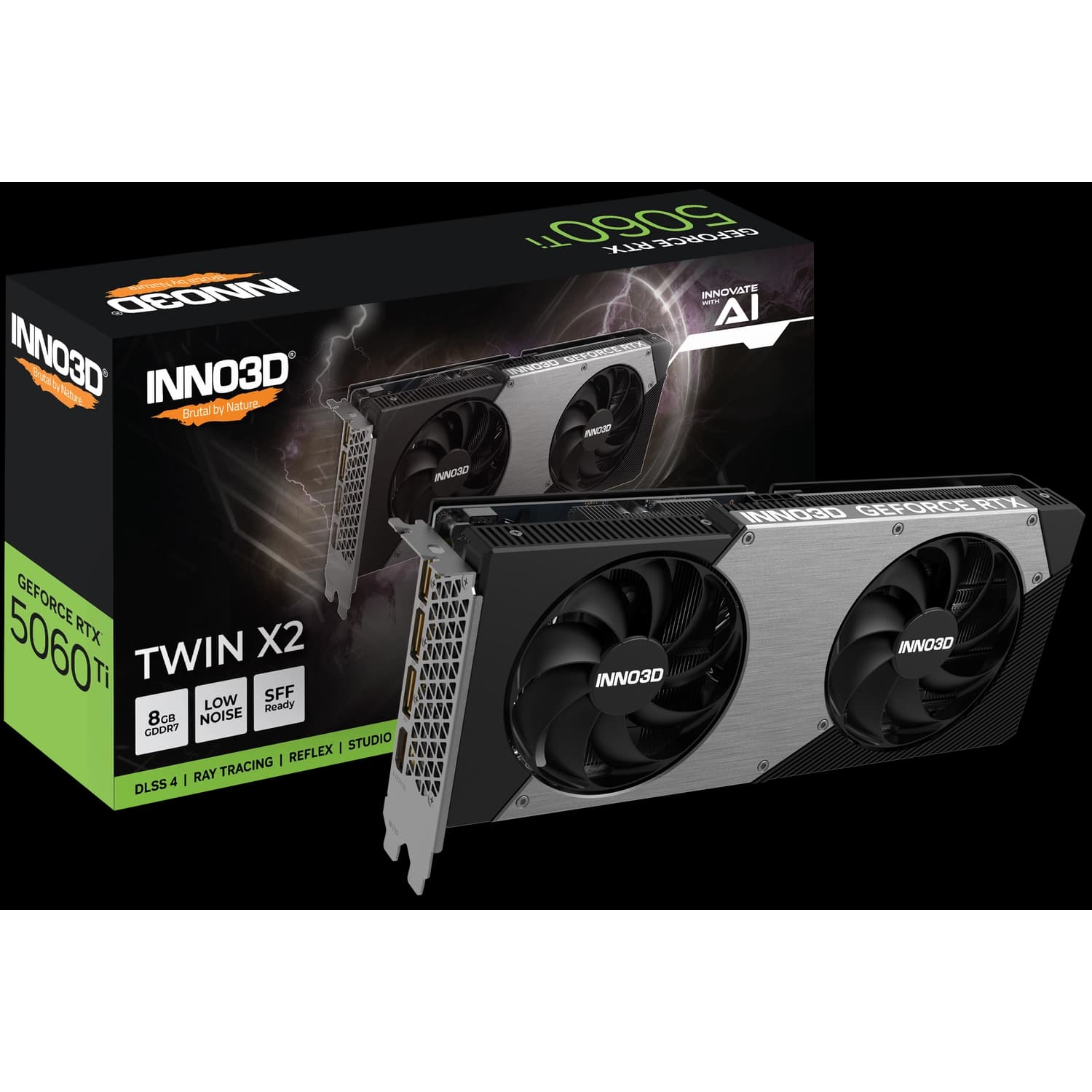Placa de Video INNO3D NVIDIA Geforce RTX 5060 Ti 8GB GDDR7 TWIN X2