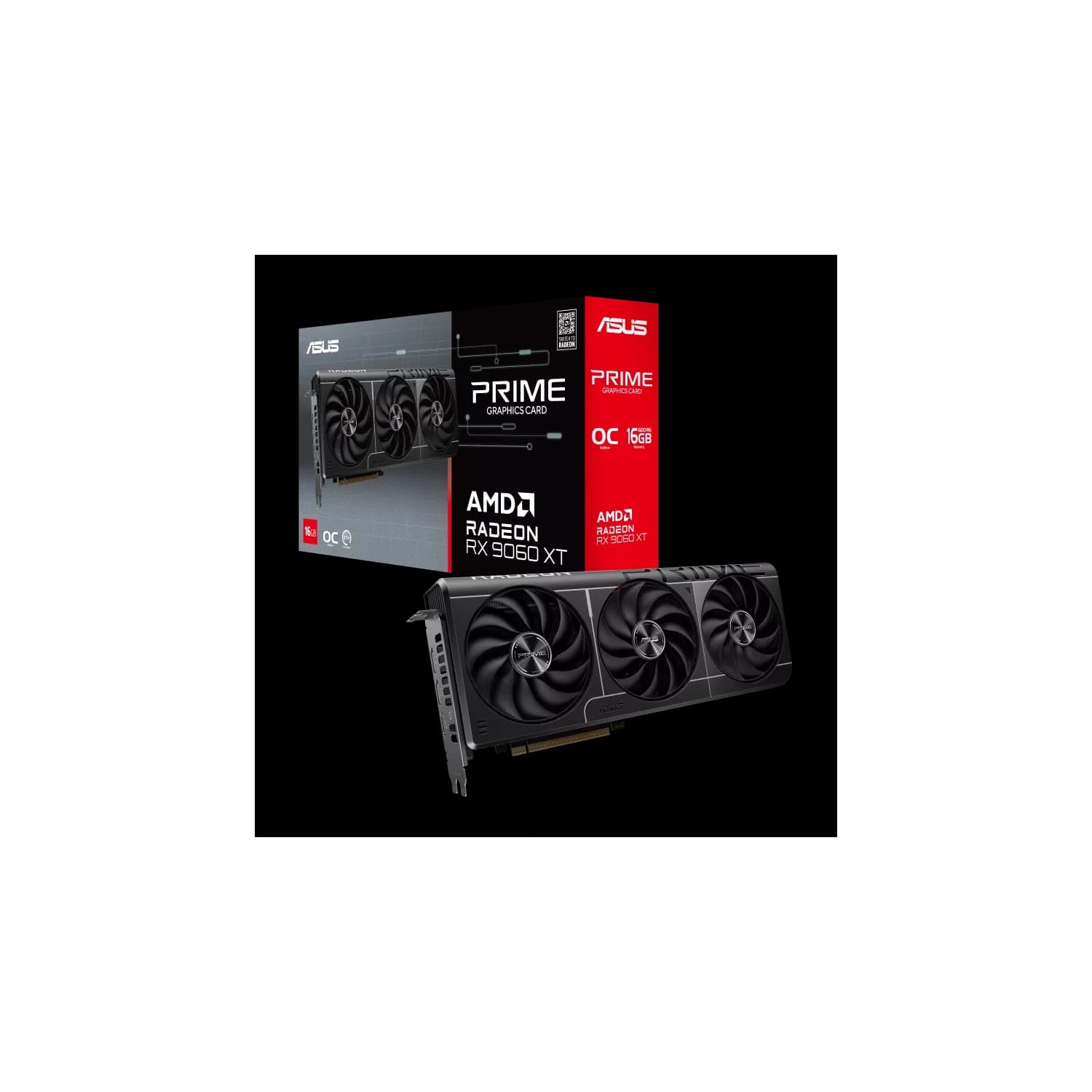 Placa de Video ASUS AMD Radeon PRIME-RX9060XT O16G GDDR6