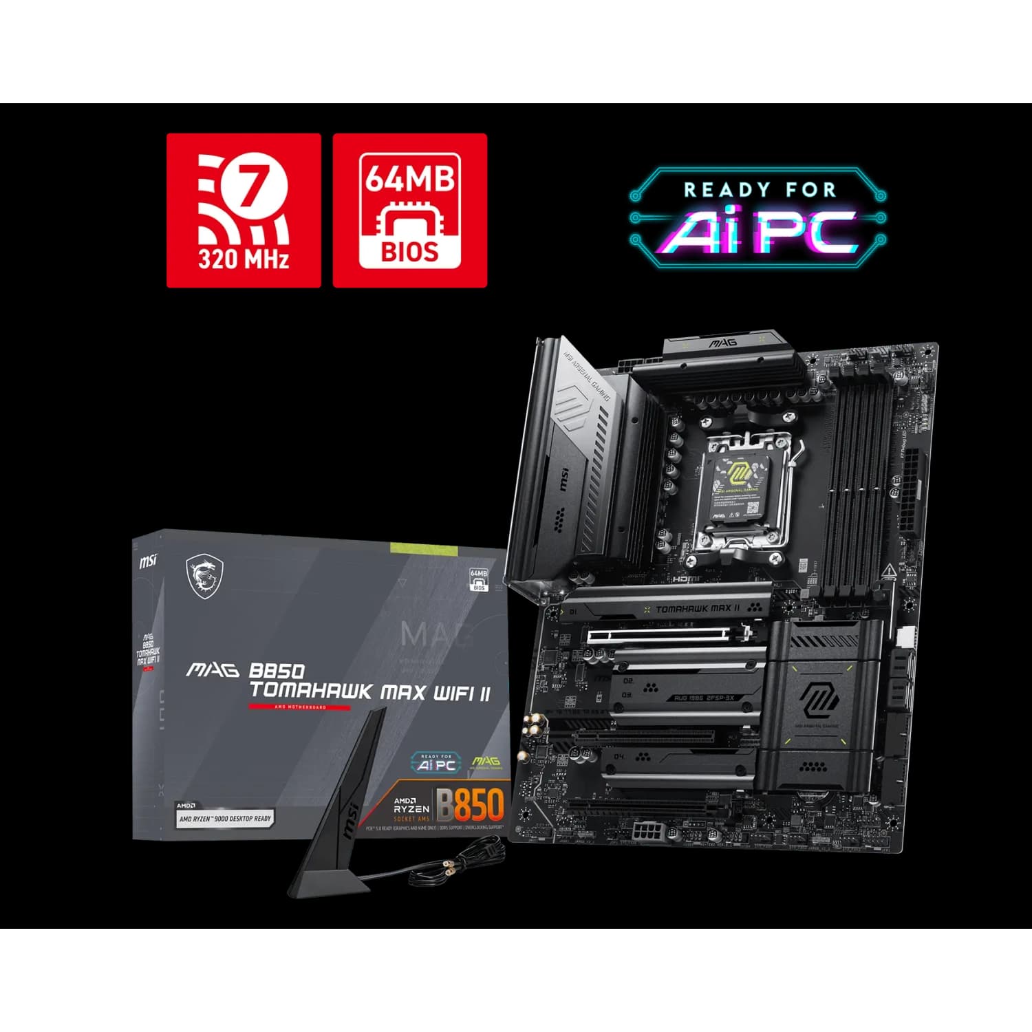 Motherboard MSI MAG B850 TOMAHAWK MAX WIFI II AM5