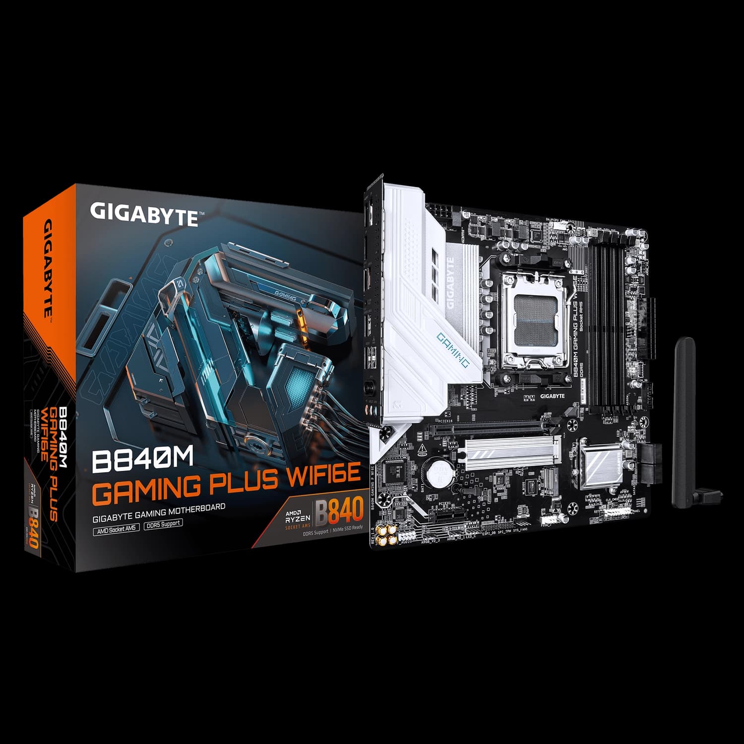 Motherboard GIGABYTE B840M GAMING PLUS WIFI6E AM5 DDR5