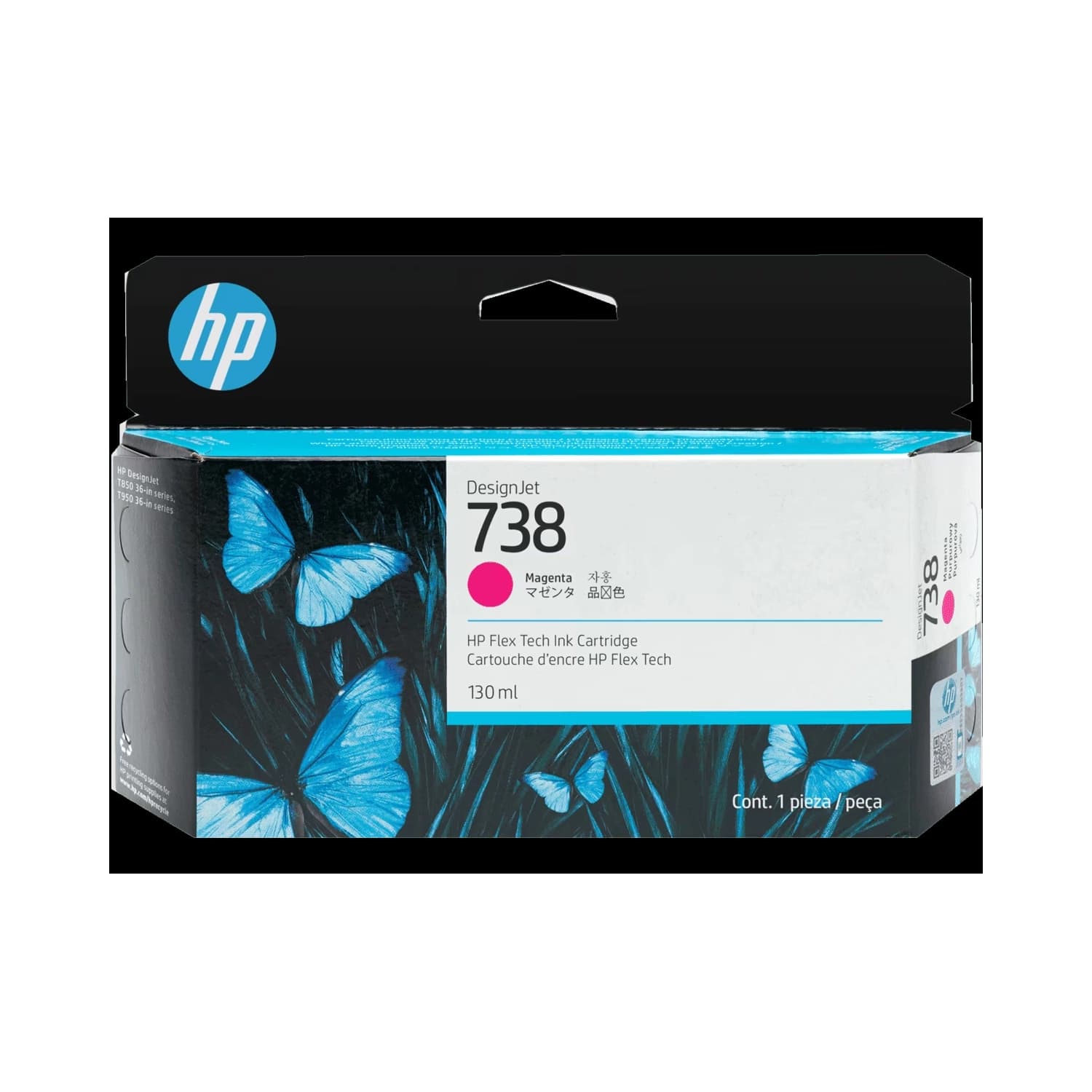 Cartucho de Tinta  Plotter HP 738  Magenta