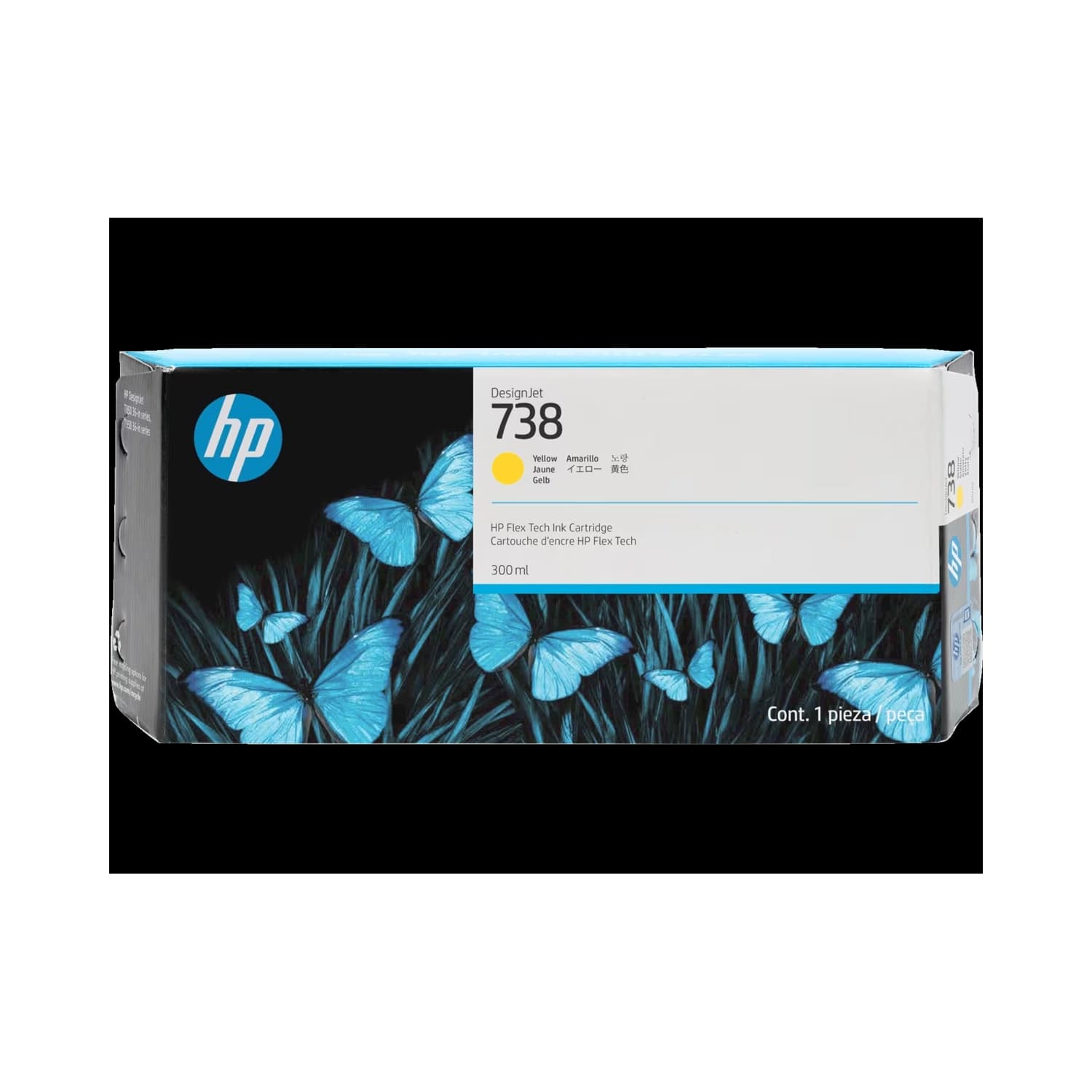 Cartucho de Tinta  Plotter HP   738  Amarillo  Alta Capacidad