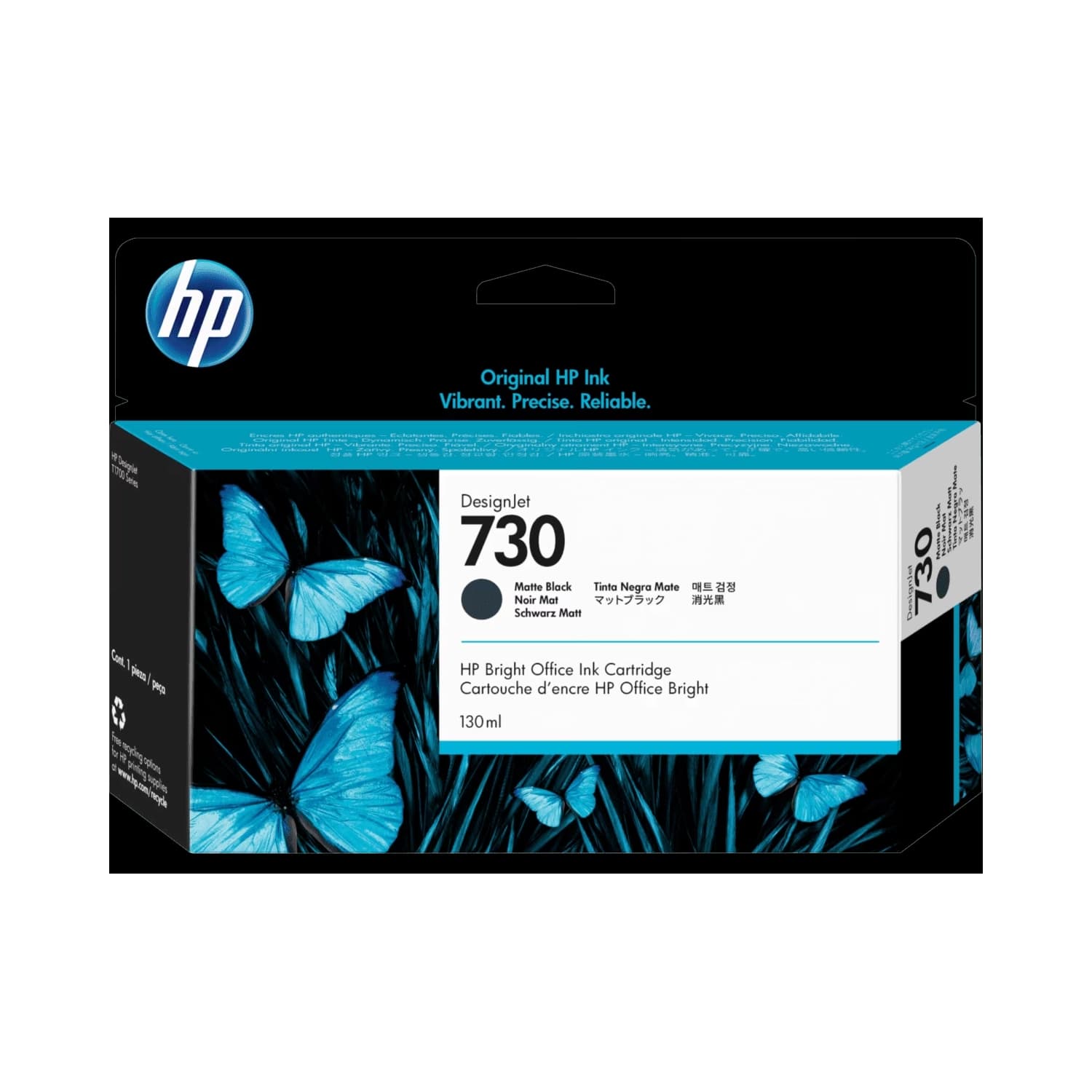Cartucho de Tinta  Plotter HP  730 Negro Mate