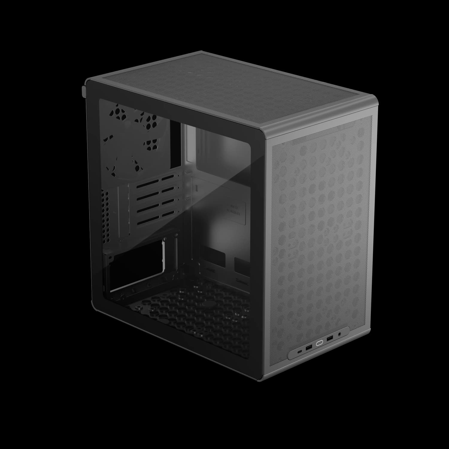 Gabinete Cooler Master QUBE Q300L V3 Mini Tower 1 Fan 140mm Tempered Glass Black s/Fuente