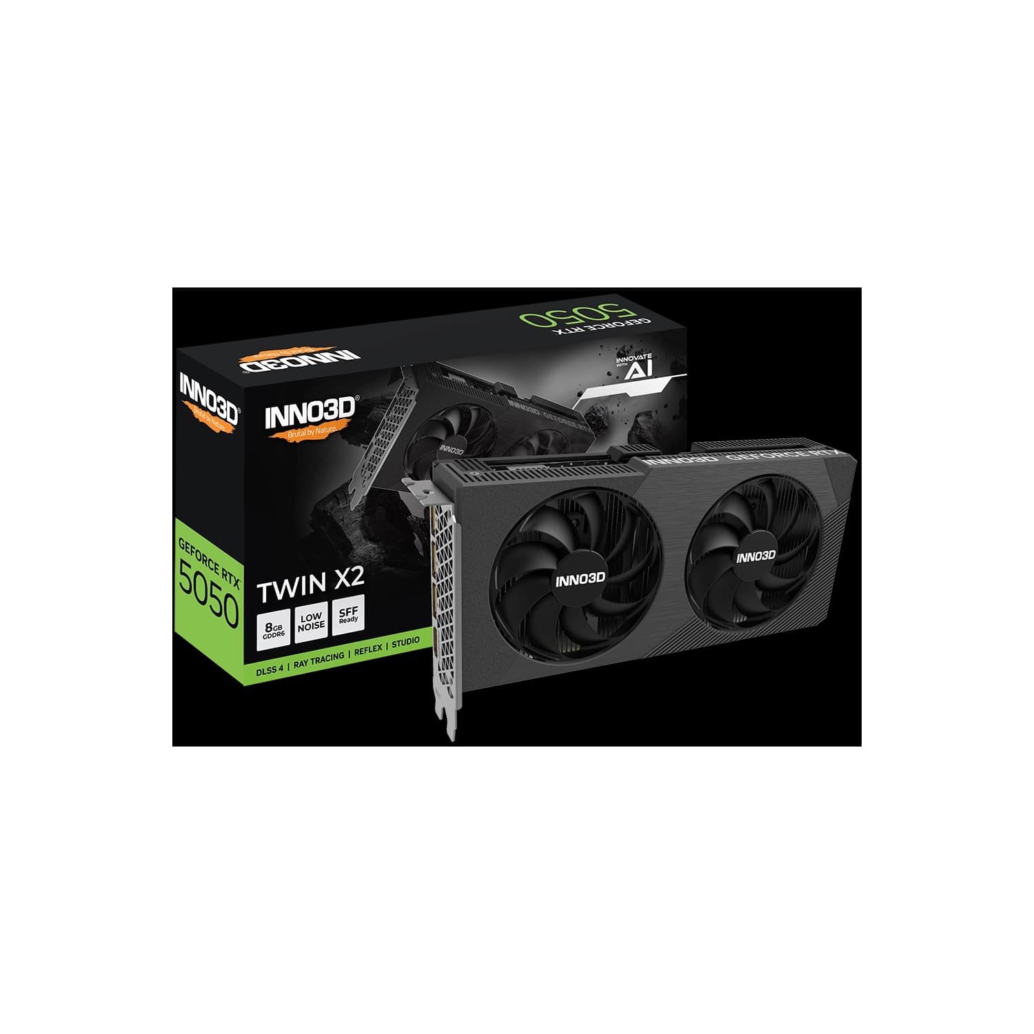 Placa de Video INNO3D NVIDIA Geforce RTX 5050 8GB GDDR6 TWIN X2
