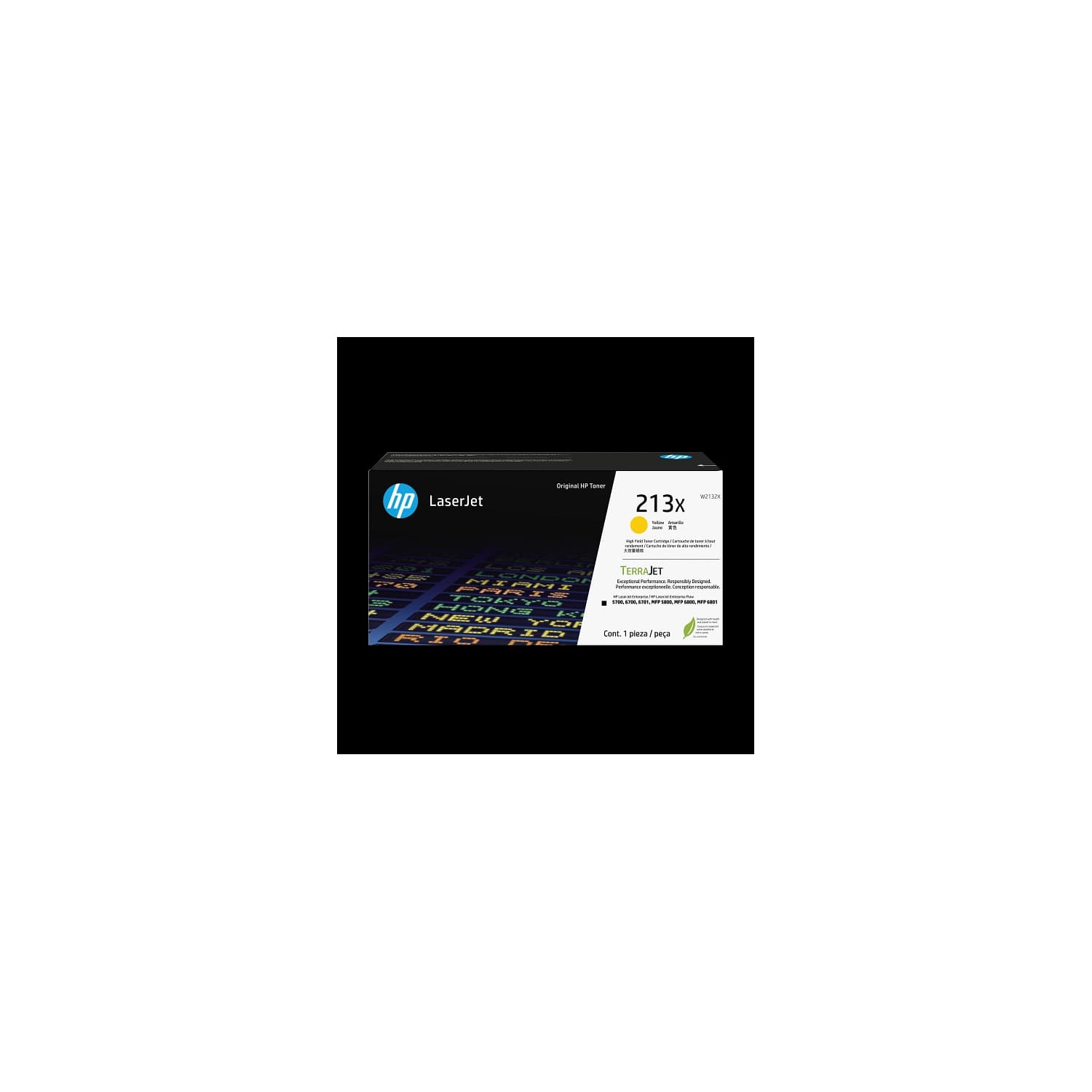 Toner HP  213X Amarillo Alto rendimiento