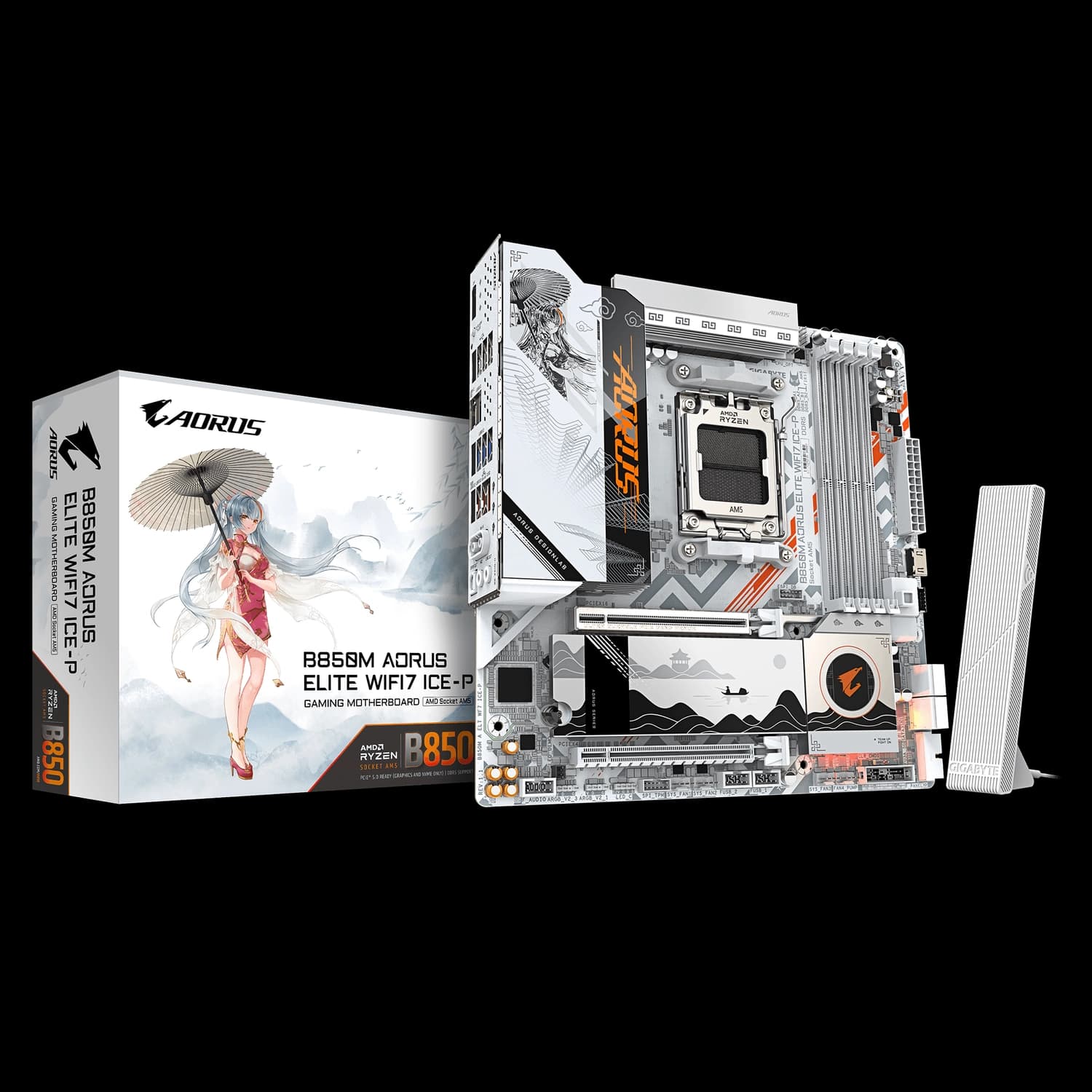 Motherboard GIGABYTE B850M AORUS ELITE WIFI7 ICE-P AM5 DDR5