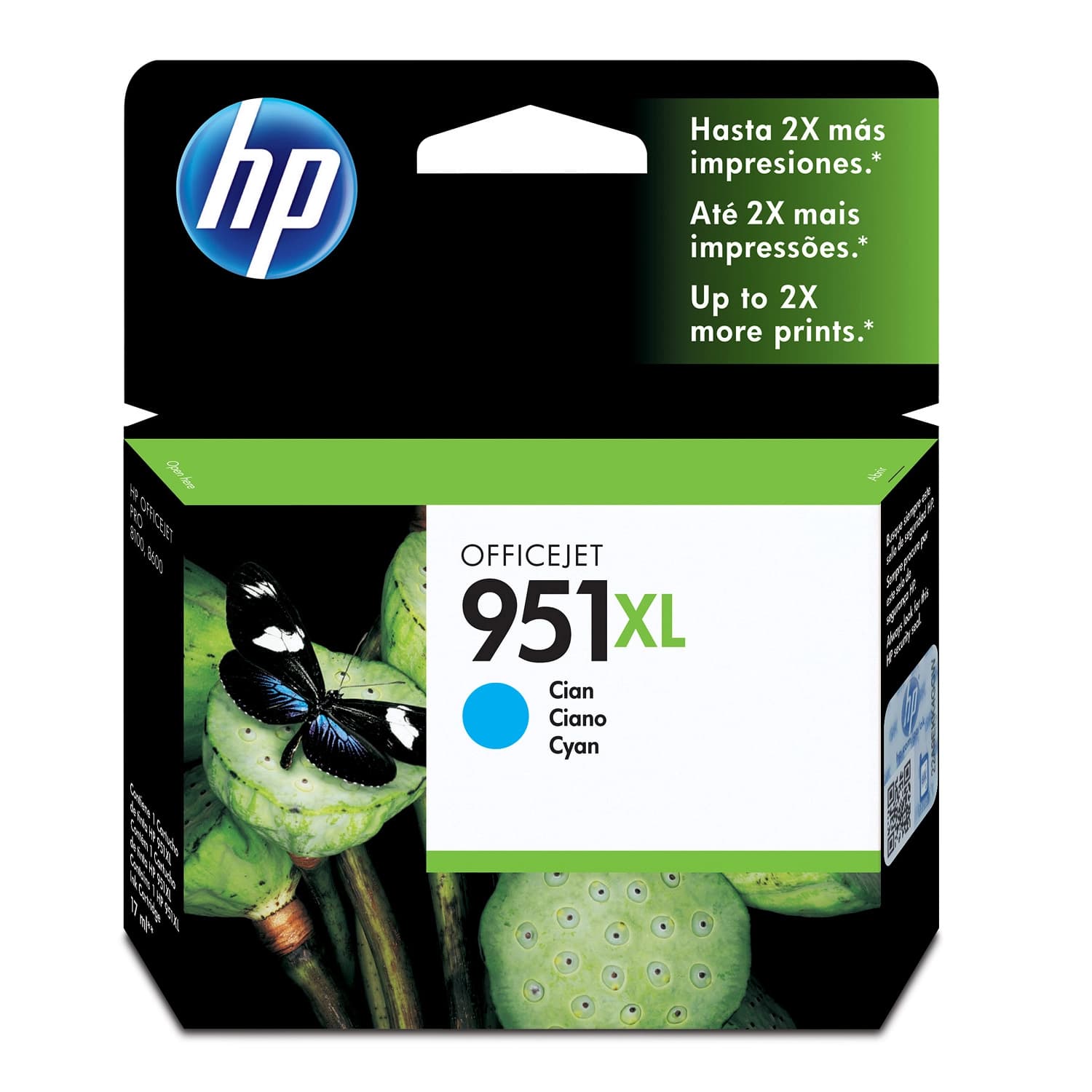 Cartucho de Tinta HP 951XL Cian Alto Rendimiento