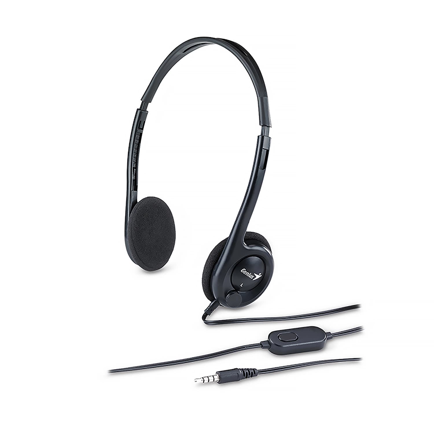 Auricular GENIUS HS-200C 2 conectores 3.5 Gris
