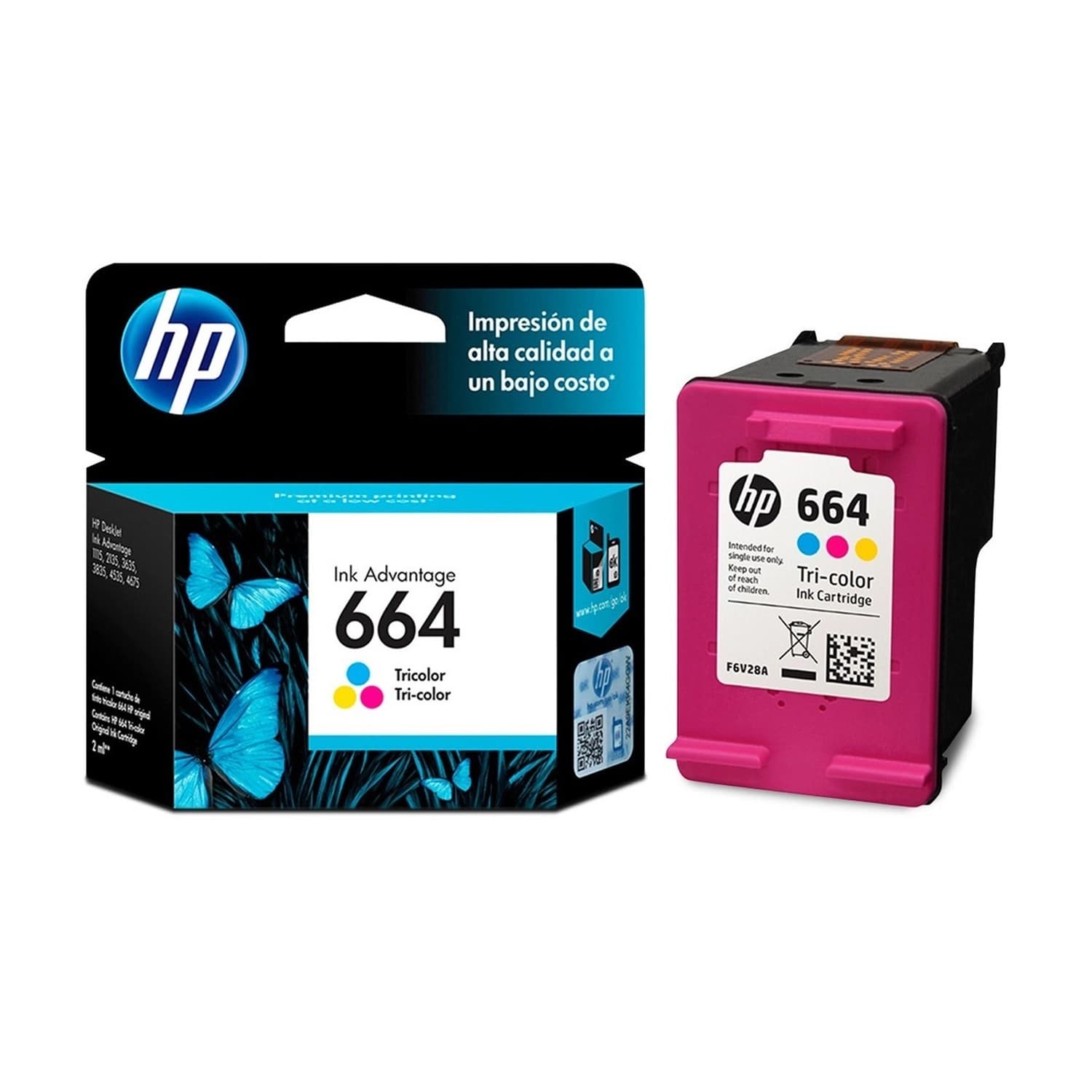 Cartucho de Tinta HP 664 Color