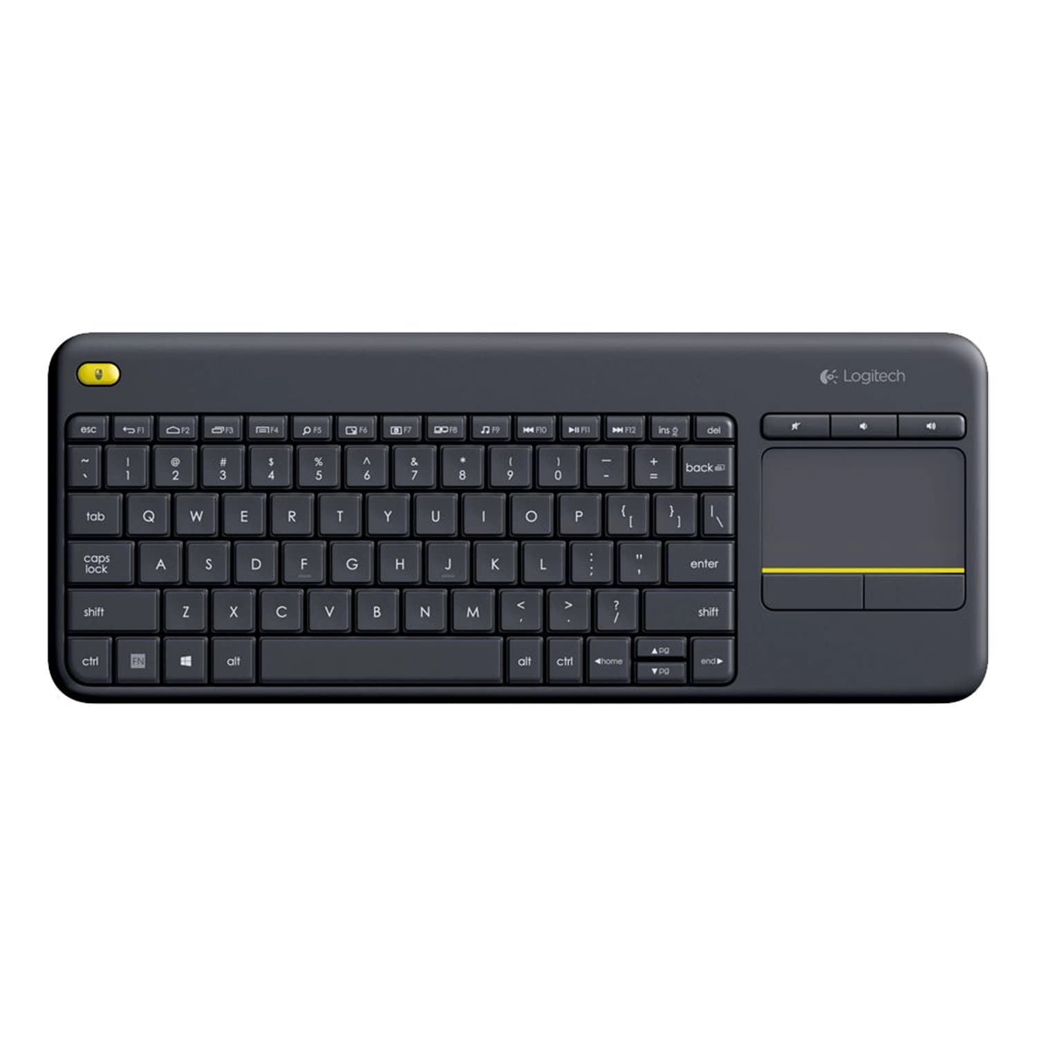 Teclado Inalámbrico Logitech K400 Plus Negro