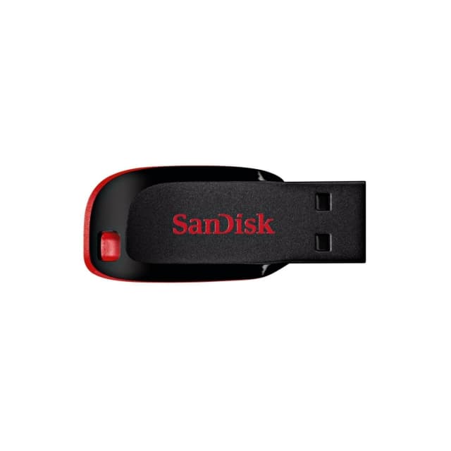 Pen Drive SANDISK Cruzer Blade 64GB USB 2.0 Tipo A Negro