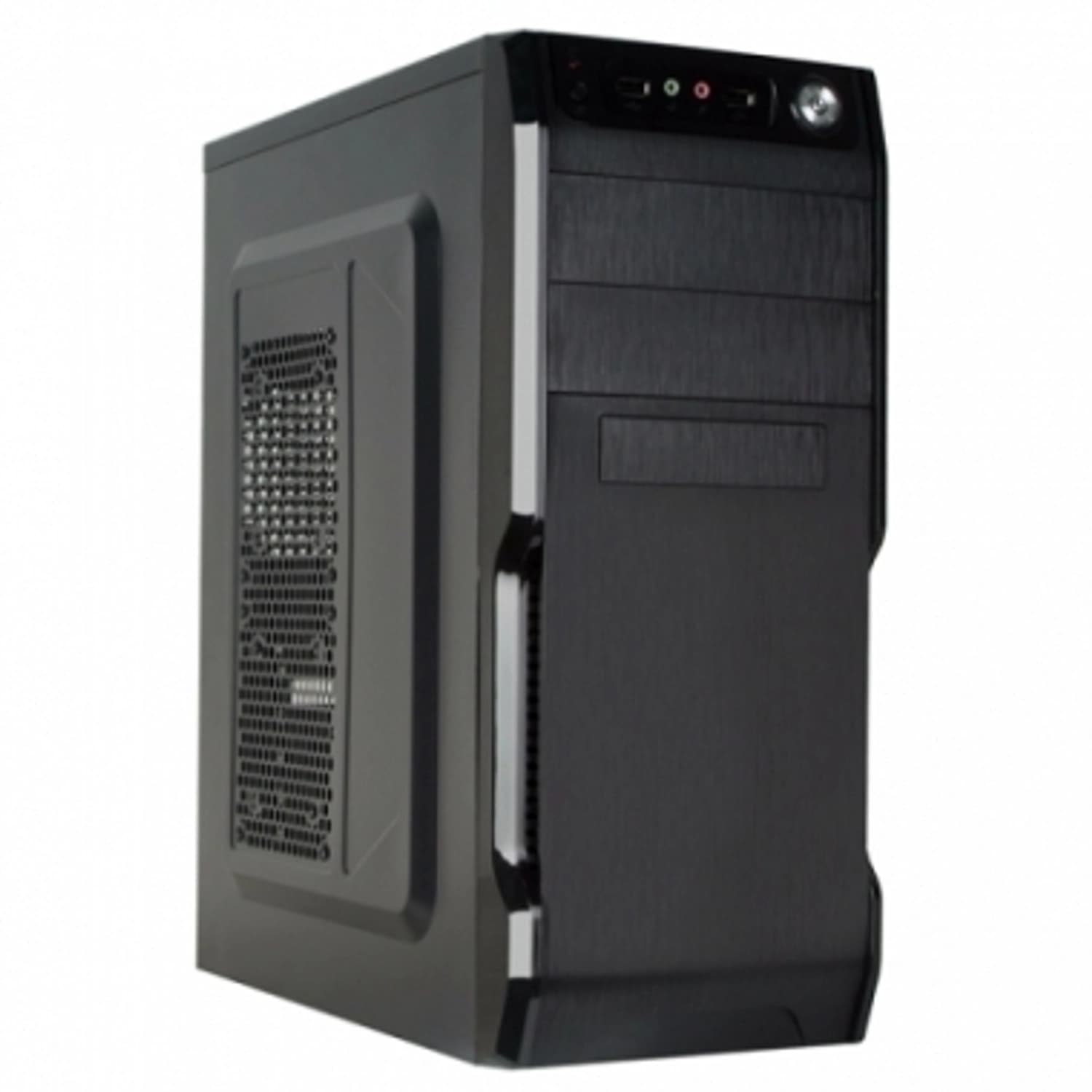Gabinete CROMAX 2801 Kit Teclado Mouse Mini Tower C/Fuente 600W Black