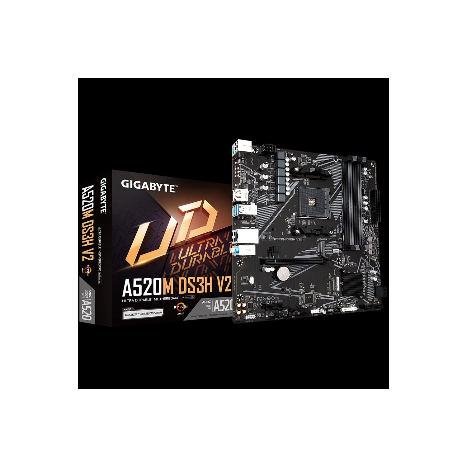 Motherboard GIGABYTE A520M DS3H V2 AM4 DDR4