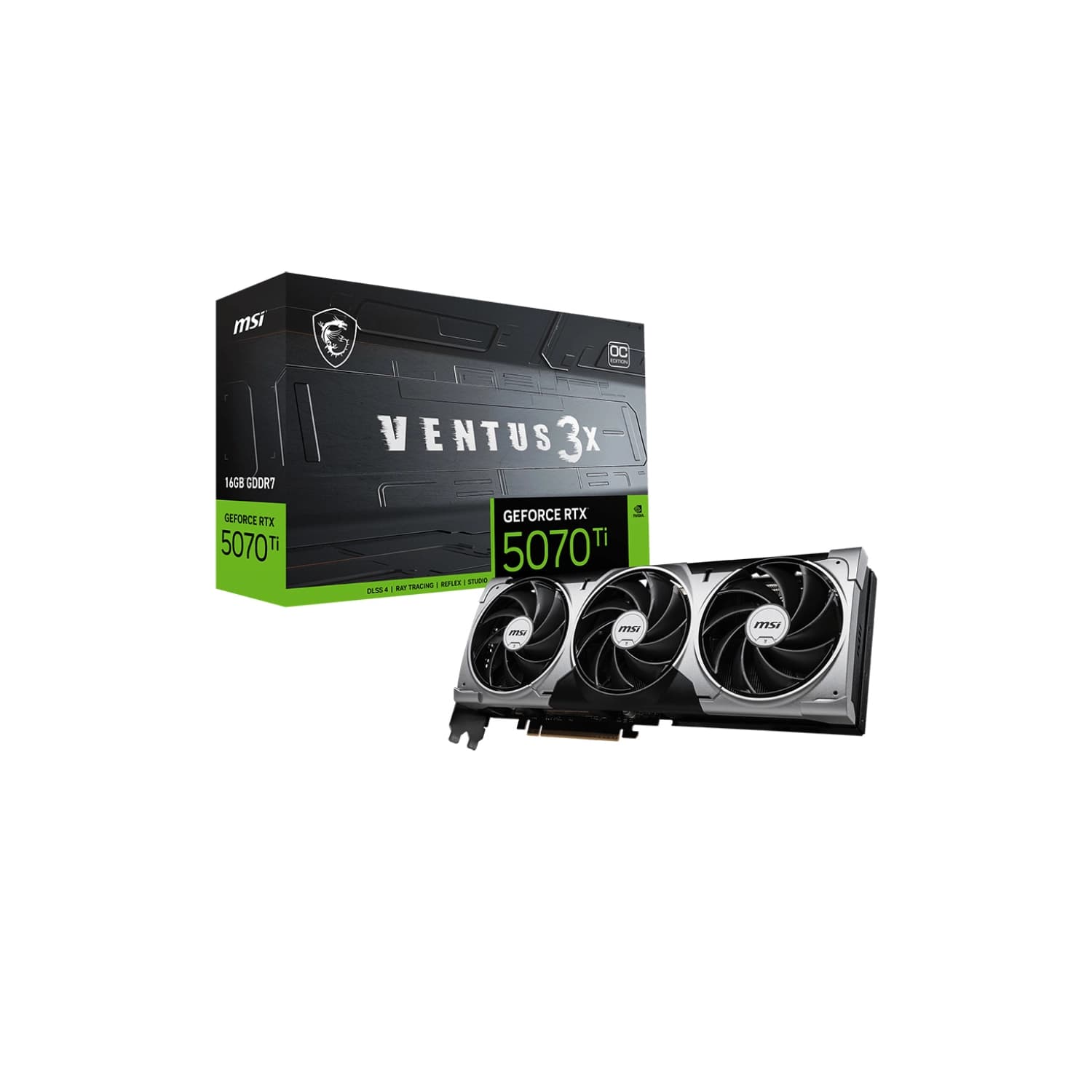 Placa MSI NVIDIA GeForce RTX 5070 Ti 16G VENTUS 3X OC