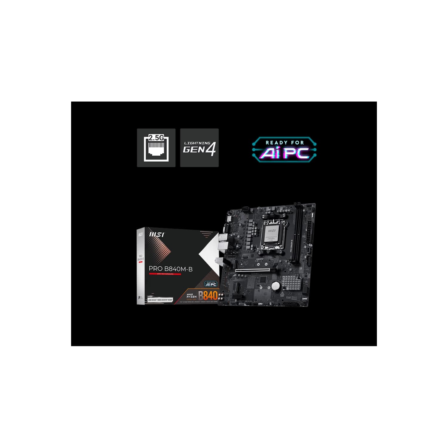 Motherboard MSI PRO B840M-B AM5 DDR5