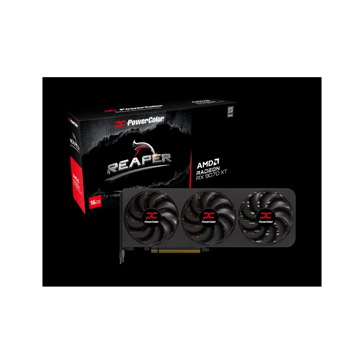 Placa de Video Powercolor Reaper AMD Radeon RX 9070 XT 16GB GDDR6