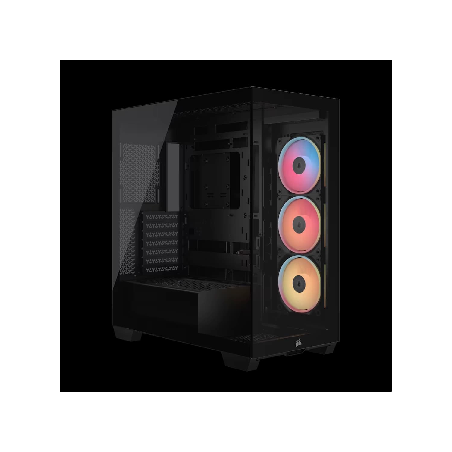 Gabinete CORSAIR 3500X LX-R RGB iCUE LINK Mid Tower Negro