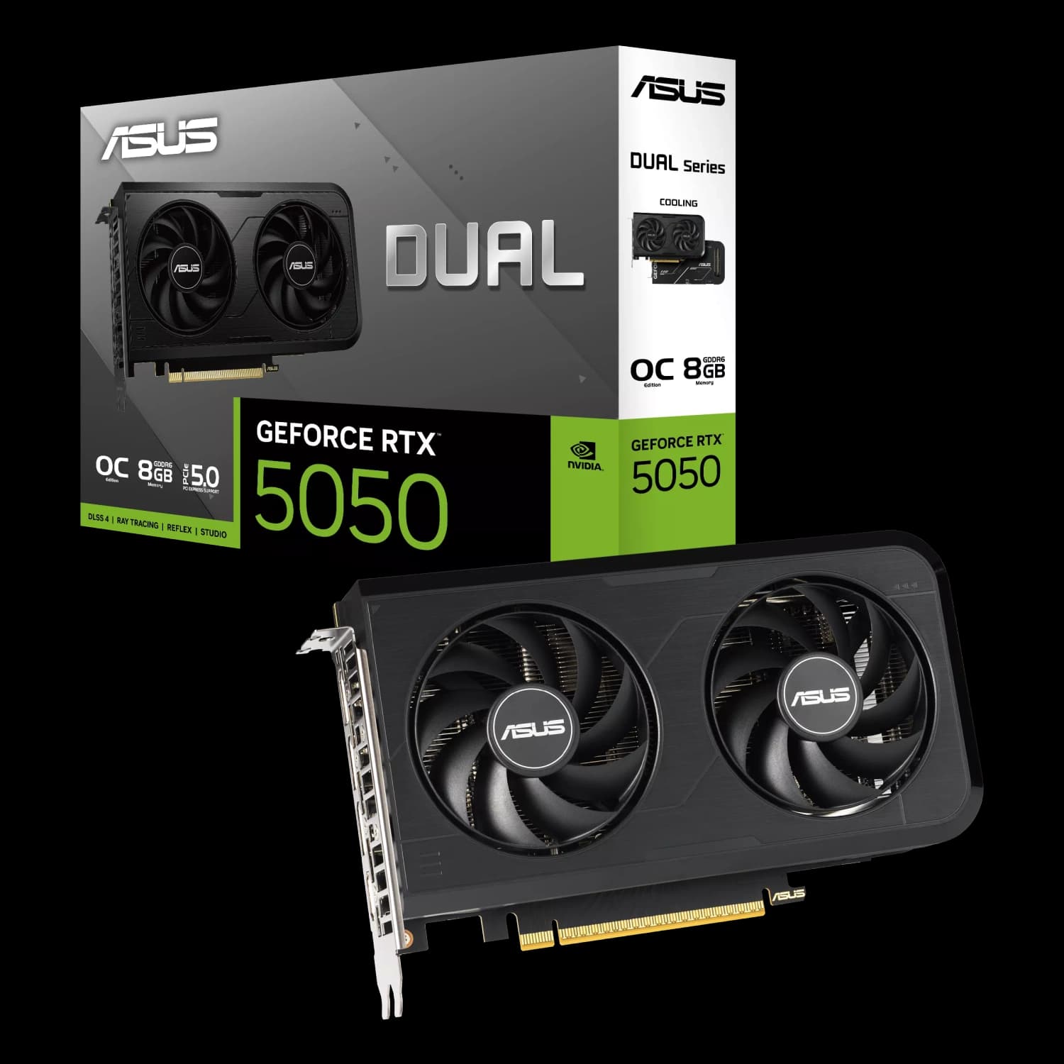 Placa de Video ASUS NVIDIA GeForce DUAL RTX5050 O8GB GDDR6