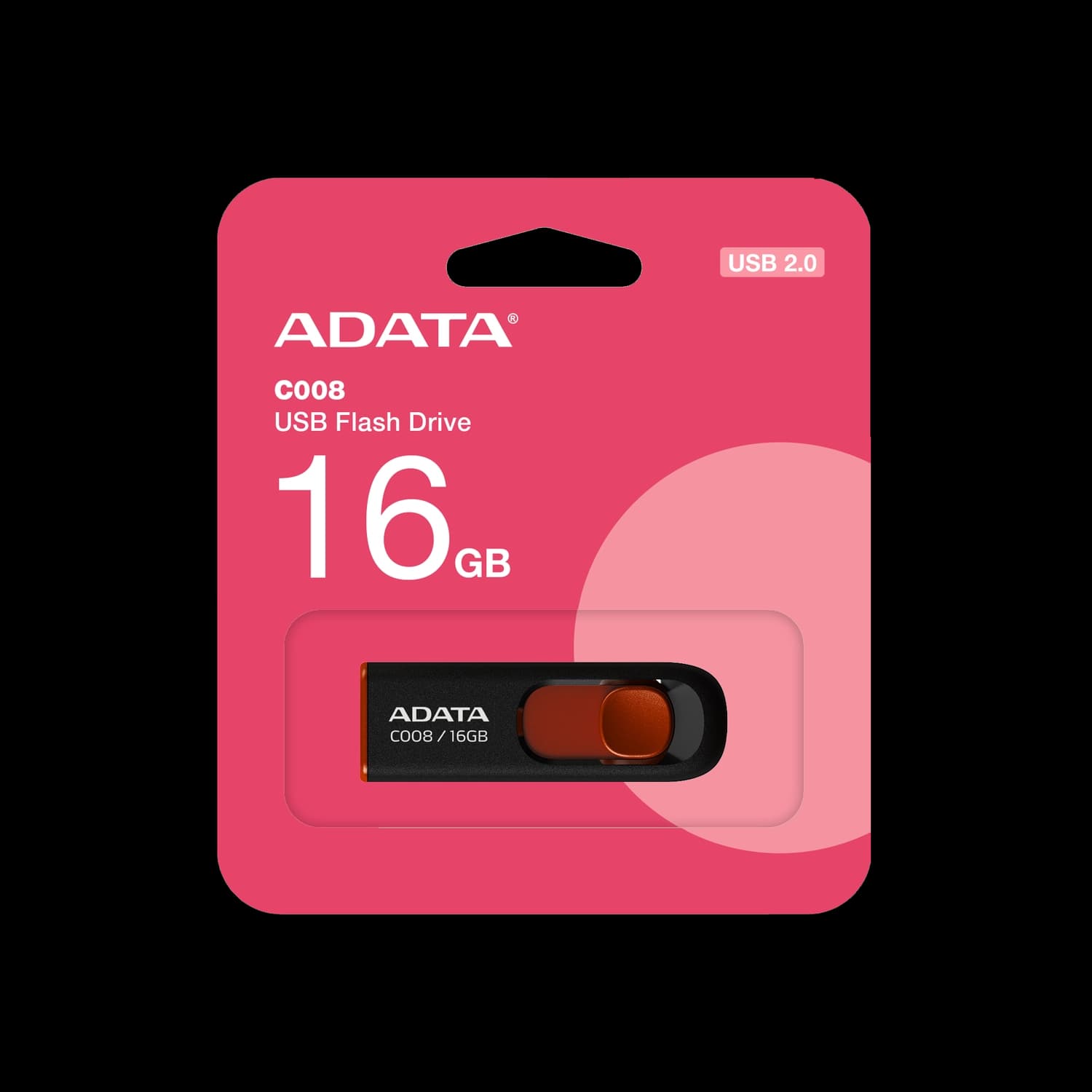 Pen Drive ADATA C008 RKD 16GB USB 2.0 C/ tapa des