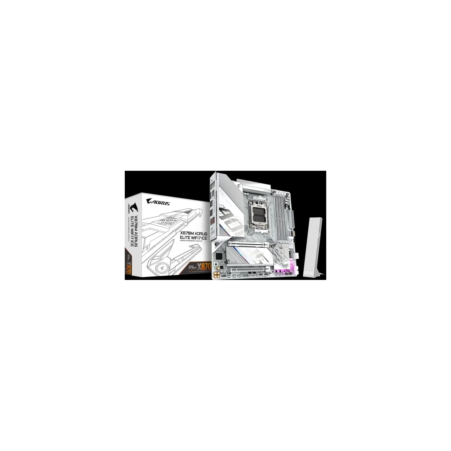 Motherboard GIGABYTE X870M AORUS ELITE WIFI7 ICE AM5 DDR5